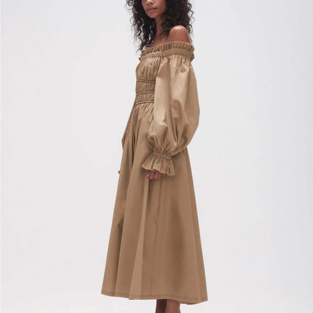 Aje Wattle Off-The-Shoulder Midi Dress - Picture 2 of 7